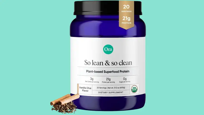 Cannister of Ora Organic Vegan Protein Powder