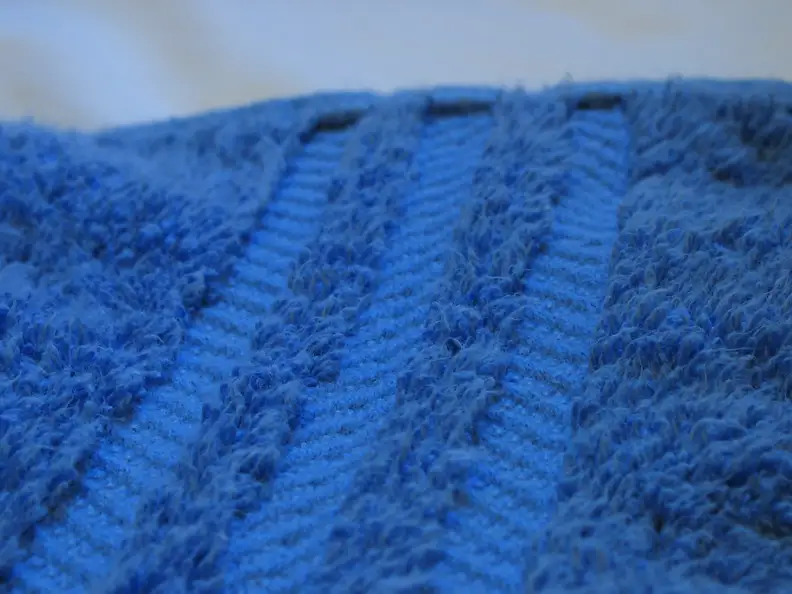 Close-up of a towel.
