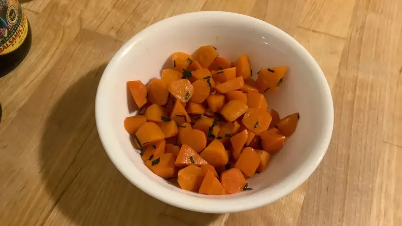 Thomas Keller's Glazed Carrots, made at home