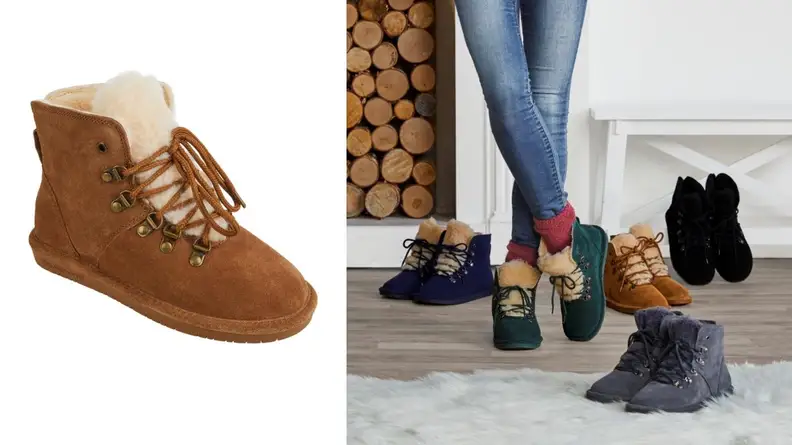 Bearpaw tie boots