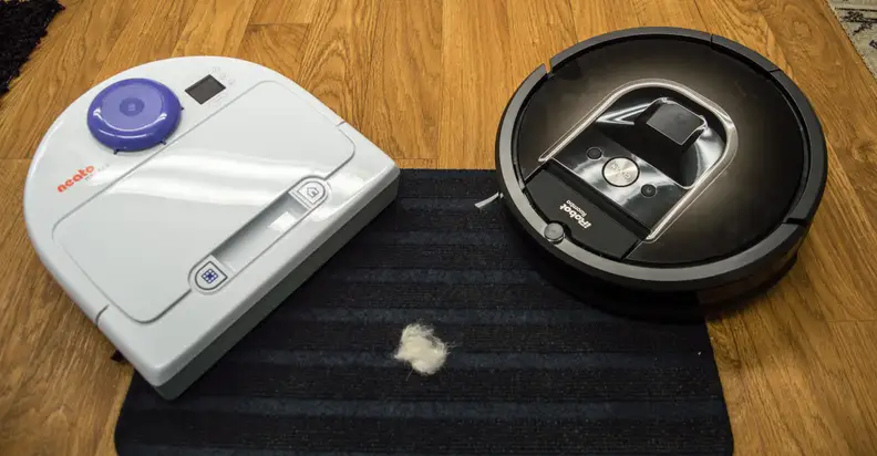 When it came down to getting pet hair, the Botvac won every time.