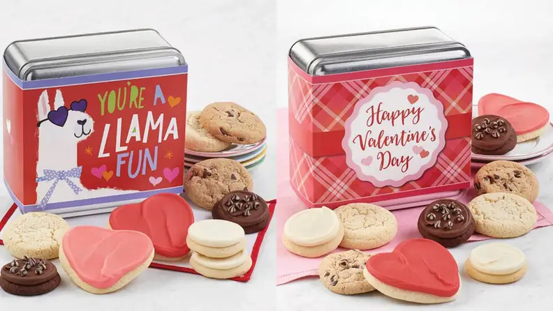 Cheryl's Valentine's Day cookie tins