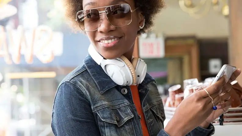 These headphones are great for listening to music or avoiding strangers.