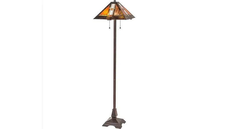 The Meyda floor lamp, floating in a white void.