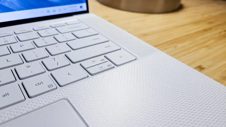 The Dell XPS 15 9500's keyboard