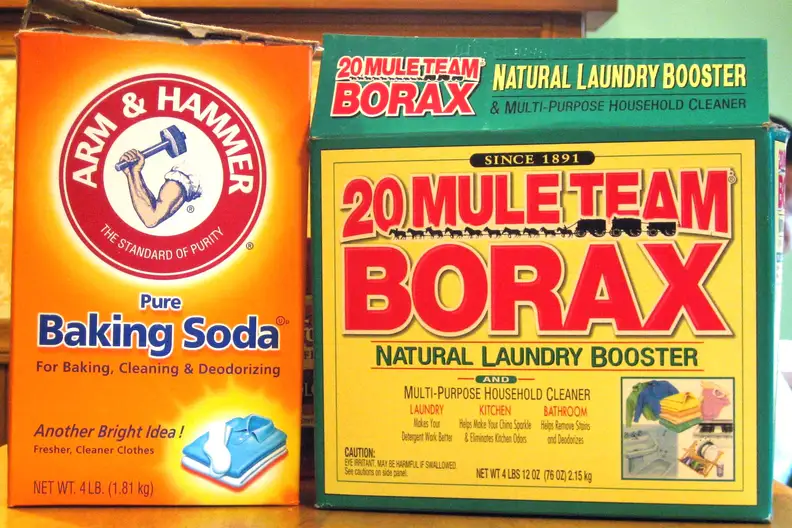 Vaska One tablets contain baking soda and oxygenated boron, similar to Borax.