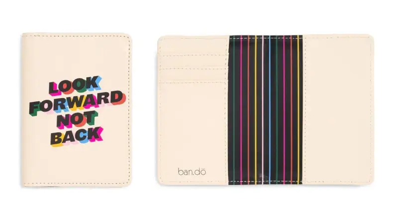 Look Forward Not Back Passport Holder