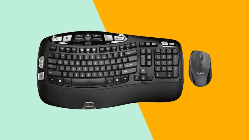 Black computer keyboard.