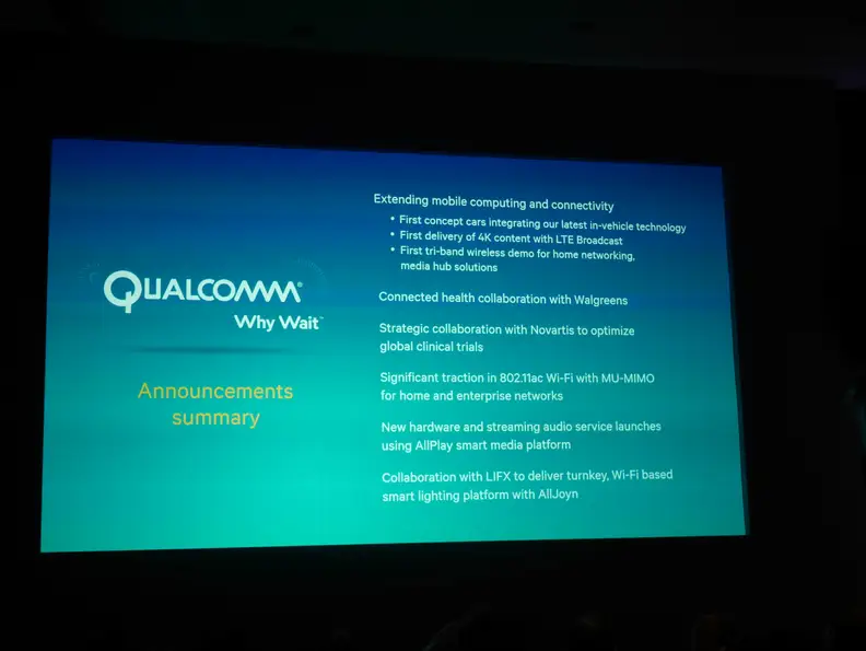 Qualcomm Announcement Summary