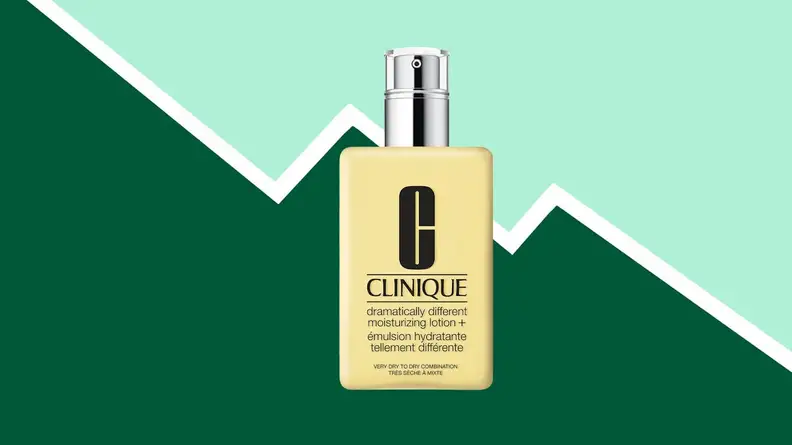 Perfume on a green background