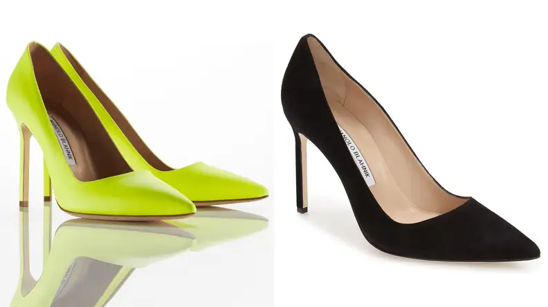 A photo of the Manolo Blahnik BB Pointy Toe Pumps.