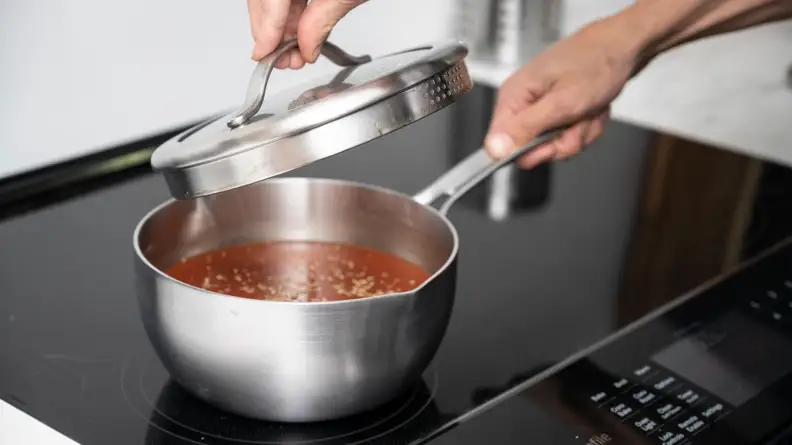 Even as you cook, Five Two cookware handles stay cool enough to touch.