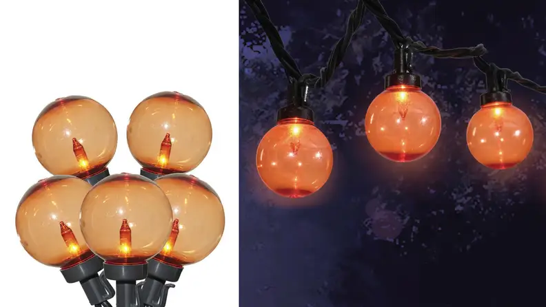 35-Count Incandescent G40 String Halloween Lights