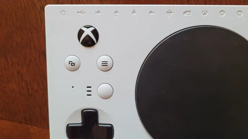 Up close photo of the preset button