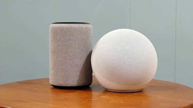 Echo Plus next to new Echo
