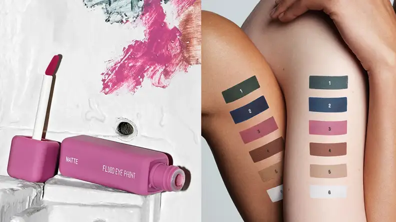 The Fluid Eye Paint from Halsey's About-Face makeup line.