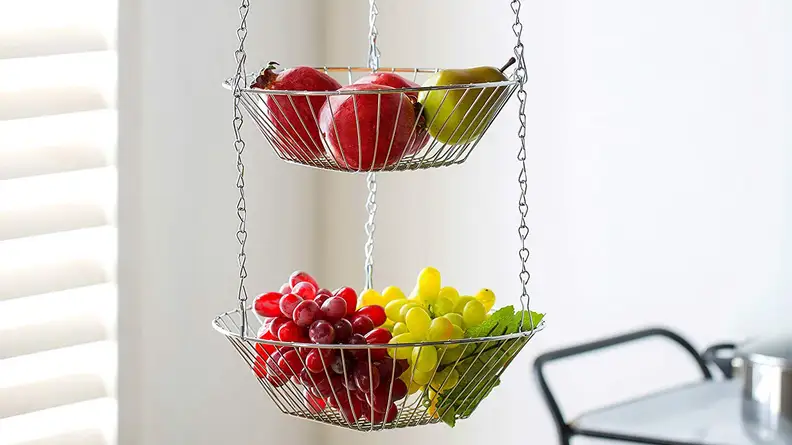 Hanging basket - Renovation-free ways to add counter space