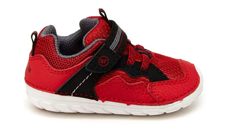 Red and black Kylo-Ren inspired sneakers.