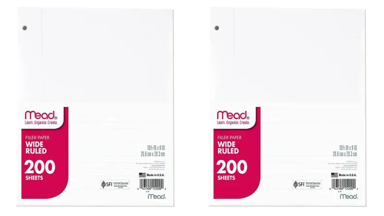 Wide Ruled Paper