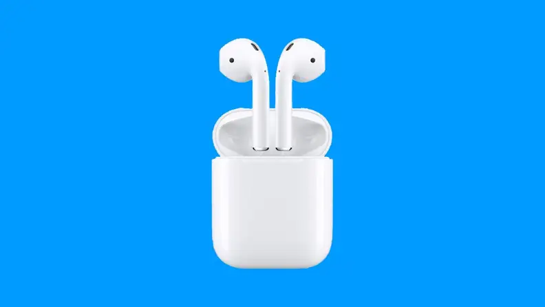 A pair of Apple Airpods.