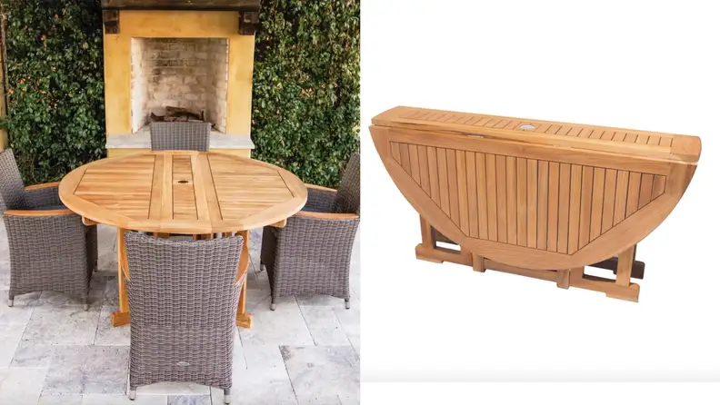 Royal Teak Collection Helena 5 Piece Wicker Patio Dining Set