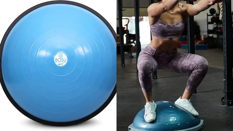 right: bosu ball left: bosu ball being used