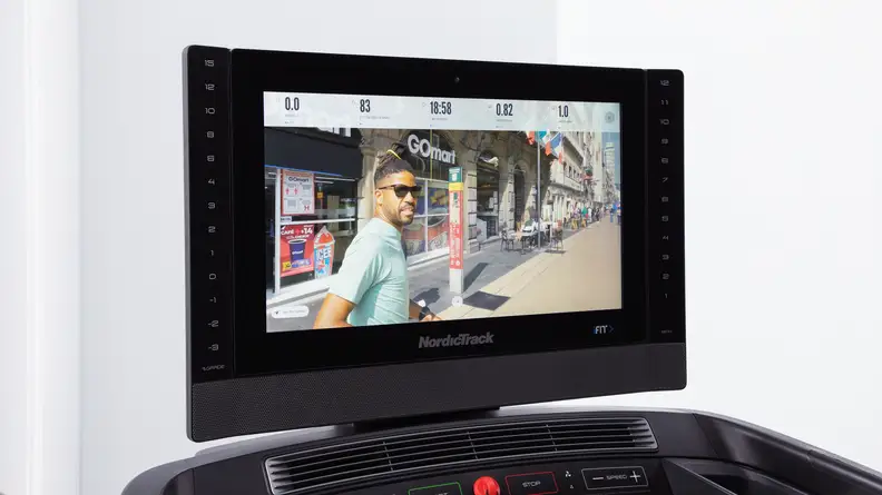 The screen from the NordicTrack 2450.
