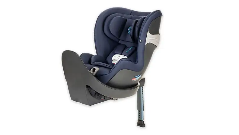 An image of the Cybex car seat in blue.