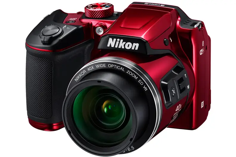 A manufacturer render of the Nikon Coolpix B500.
