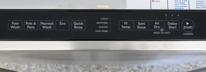 Kenmore Elite 14683 control panel