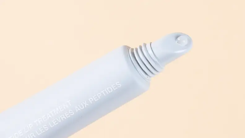 tube of squeezable lip product