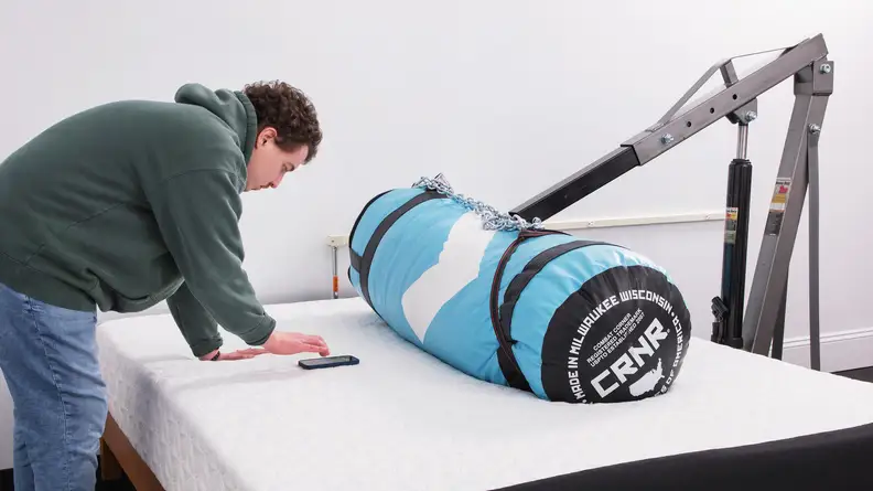 Weight testing on Cocoon by Sealy Chill