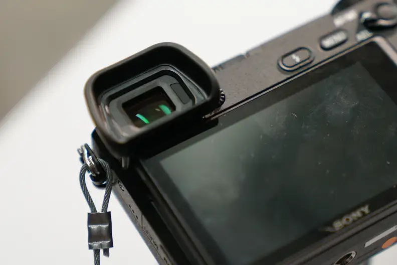 Sony has put a new, sharper OLED viewfinder into the A6300.