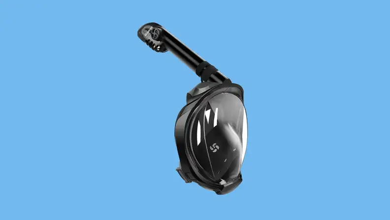 A snorkeling mask by