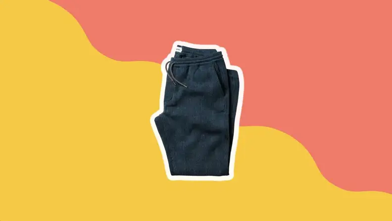 folded black pants