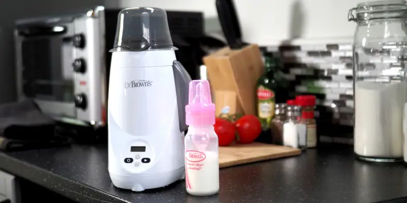The Dr. Brown's Deluxe was our favorite bottle warmer.