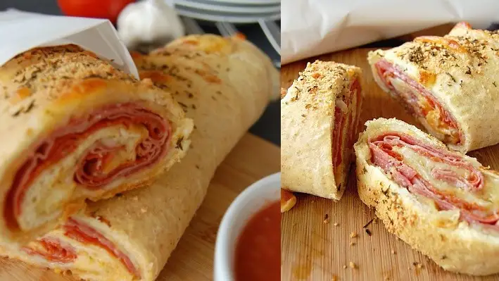 Ham and Cheese Stromboli