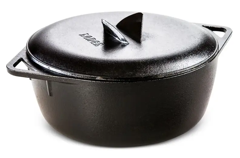 Lodge heat-treated cast iron Dutch oven
