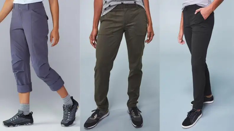 Three pairs of cargo pants