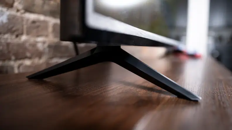 A close-up of the 2021/2022 Vizio V-Series feet