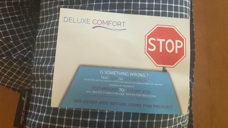 The "warning" that comes with the Boyfriend pillow