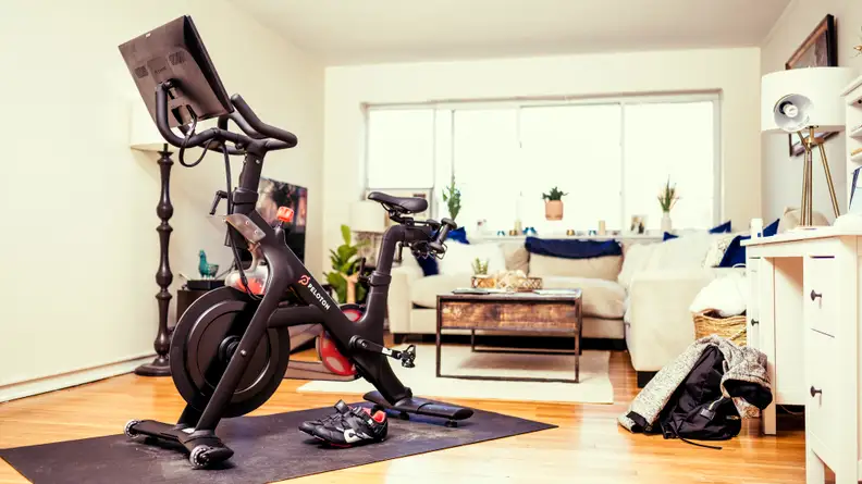 Peloton Bike in Living Room