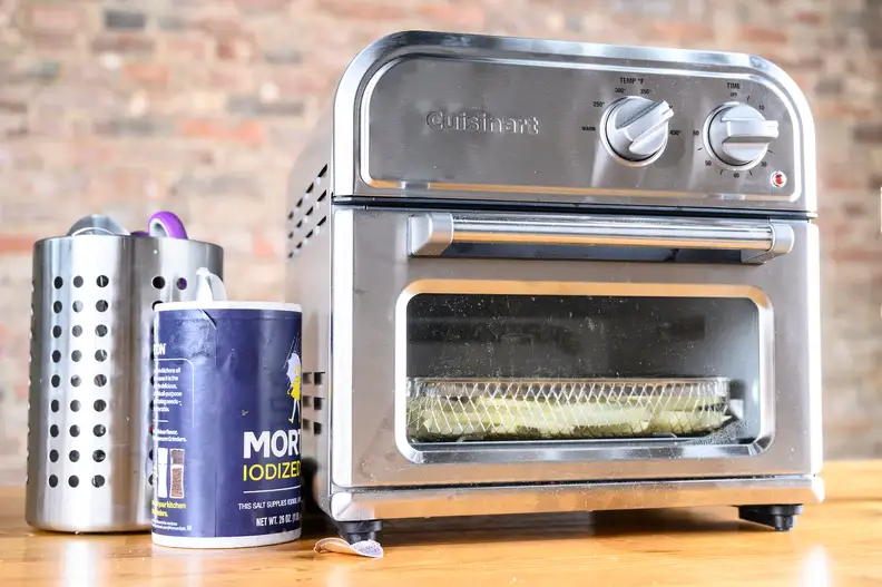 Air fryer standing on a table