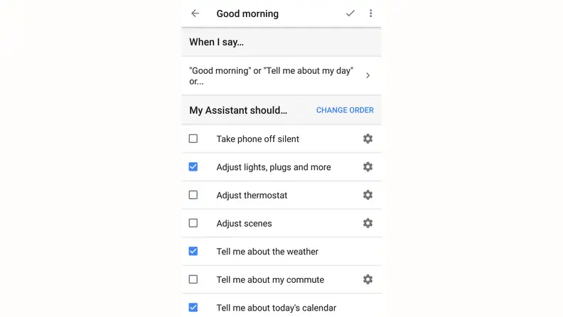 Google Home Good Morning