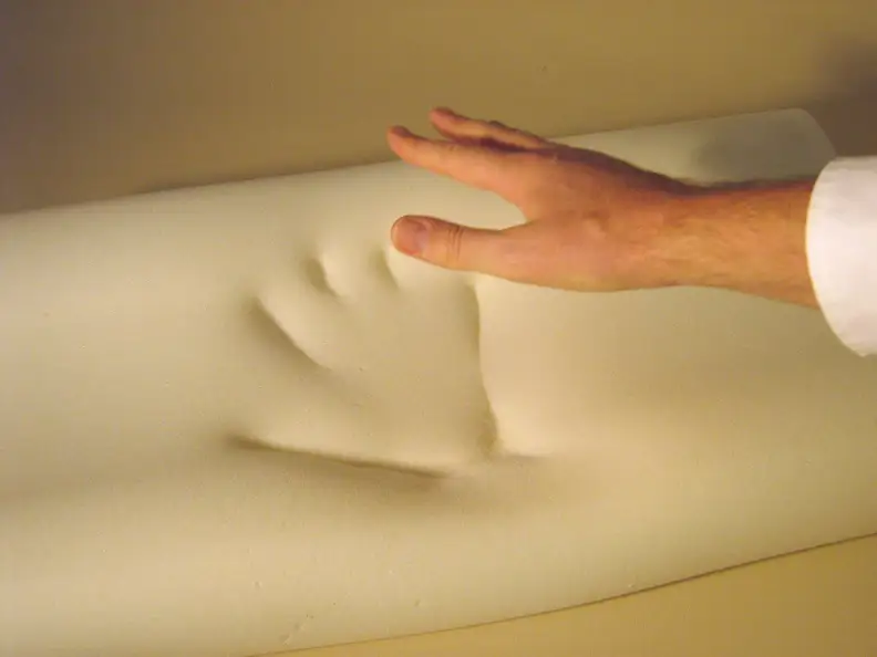 A memory foam mattress.