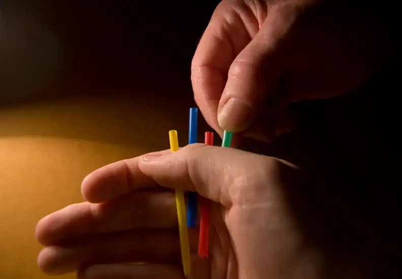 Drawing lots for the day's chore is a great way to add variety to mundane tasks.
