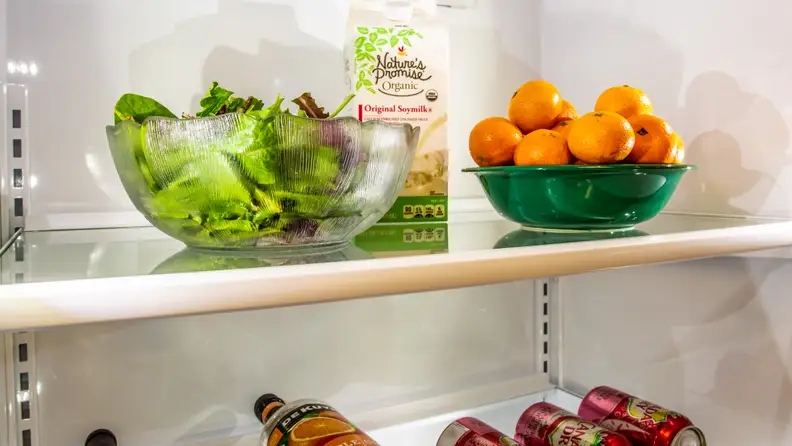 The adjustable shelves provide plenty of space.