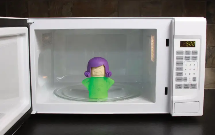 Clean your microwave with steam