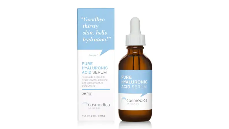 A photo of the Cosmedica Skincare Pure Hyaluronic Acid Serum.