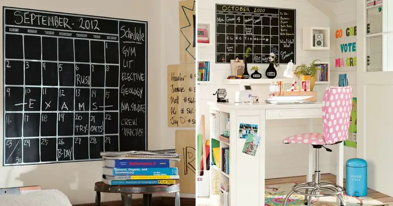 chalkboard calendar